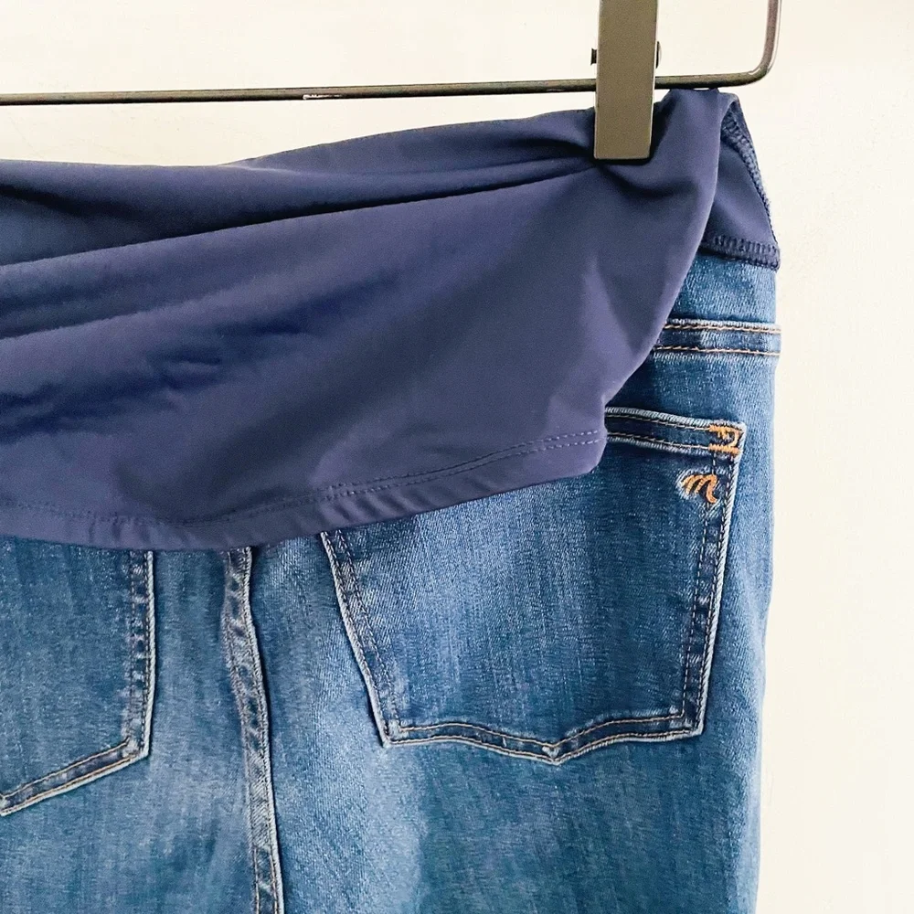 Madewell Maternity Blue Over Belly Skinny Jeans 28 - Picture 4 of 8